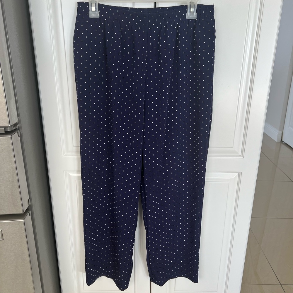 🔴 Allison Daley polka dots elastic pocket slacks size 12